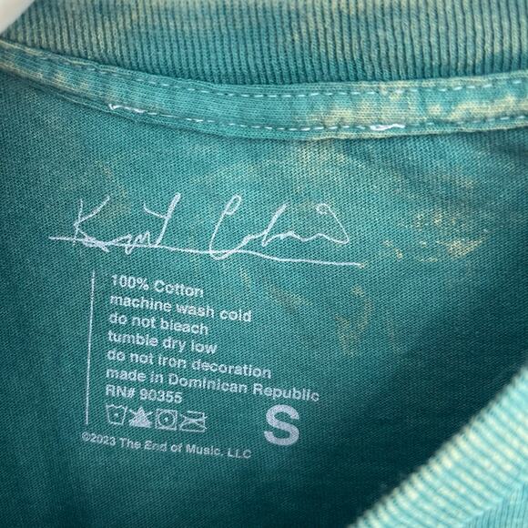 Kurt Cobain Green Acid Wash Graphic Band Tee Small NWOT - Picture 6 of 7